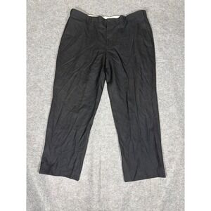 LLBean Men's Black Wool Comfort Waist Dress Pants Size 40x34